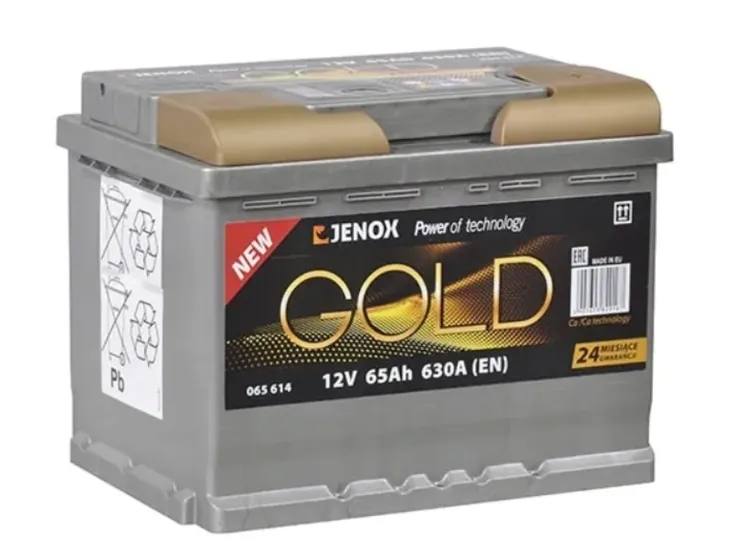 AKUMULATOR 12V JENOX GOLD 65AH 630A P+ GWARANCJA 3 LATA - RADOM