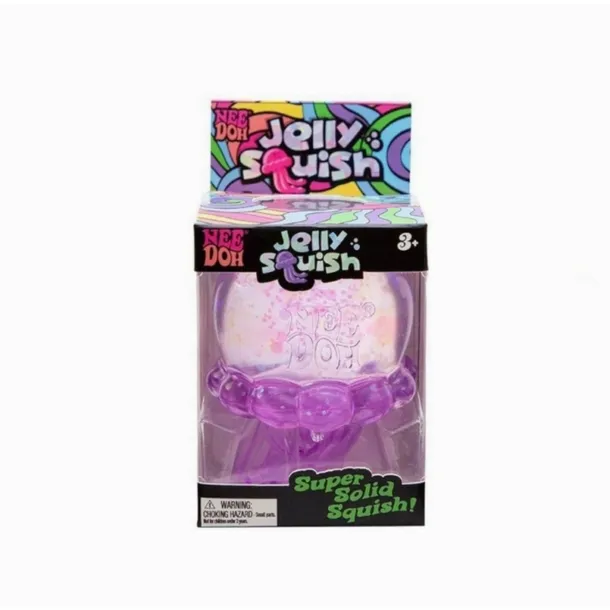 Oryginalny Gniotek antystresowy Schylling NeeDoh JellySquish Meduza Fiolet