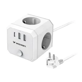 kostka-zasilajaca-wozinsky-wkz-3b-4x-ac-2x-usb-a-1x-usb-c-4000-w-z-przewodem-1-8-m-biala