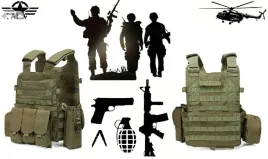 kamizelka-taktyczna-wojskowa-ochronna-policja-zielona-molle