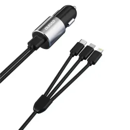 dudao-3w1-ladowarka-samochodowa-usb-34-a-wbudowany-kabel-lightning-usb-typ-c-micro-usb-czarny-r5pron-black