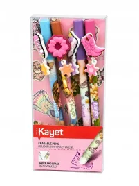 kayet-dlugopisy-wymazywalne-zmazywalne-buty-frotka-4szt