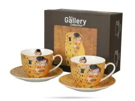 porcelanowe-filizanki-ze-spodkami-270-ml-pocalunek-classic-gustav-klimt-duo