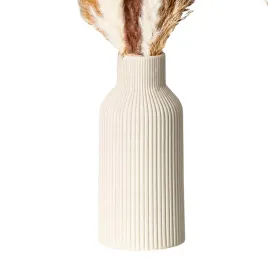 wazon-ceramiczny-bezowy-boho-pionowa-faktura-do-kwiatow-i-traw-pampasowych