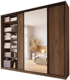 orzechowa-szafa-przesuwna-z-lustrem-280-cm-largo-plus