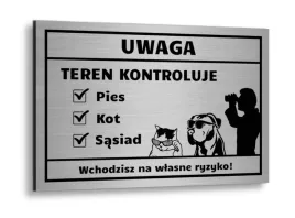 tabliczka-aluminiowa-uwaga-pies-kot-sasiad-zabawna-teren-monitorowany-uv