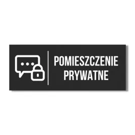 tabliczka-czarna-pomieszczenie-prywatne-piktogram-20x10cm-nie-wchodzic-pro