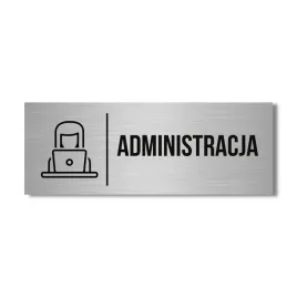 szyld-napis-administracja-30x10cm-na-drzwi-sciane-piktogram-biuro-druk-uv
