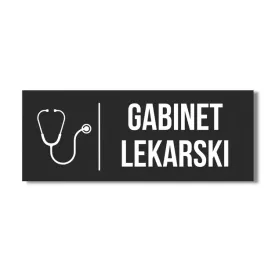 tabliczka-napis-i-piktogram-gabinet-lekarski-30x10cm-elegancka-czarna-mat