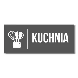 szyld-napis-na-drzwi-kuchnia-20x10cm-druk-uv-bialy-oznaczenie-grafitowa