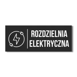 tabliczka-20x10cm-piktogram-i-napis-na-drzwi-rozdzielnia-elektryczna-czarna