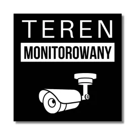 tablica-szyld-uwaga-teren-monitorowany-10x10cm-czarna-aluminiowa-kamera-hq