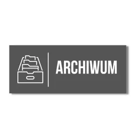 grafitowa-tabliczka-20x10cm-napis-piktogram-archiwum-druk-uv-na-drzwi-biuro