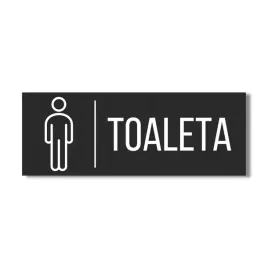 tabliczka-toaleta-meska-czarny-mat-30x10cm-druk-uv-wc-nowoczesna-aluminium