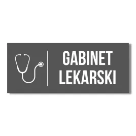 aluminowa-tabliczka-napis-gabinet-lekarski-nadruk-uv-bialy-20x10cm-grafit