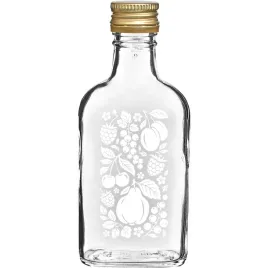 butelka-szklana-piersiowka-bialy-nadruk-owoce-z-zakretka-200ml-1szt