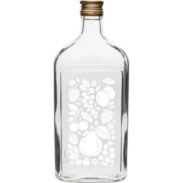 butelka-szklana-z-bialym-nadrukiem-owoce-z-zakretka-500ml-1szt