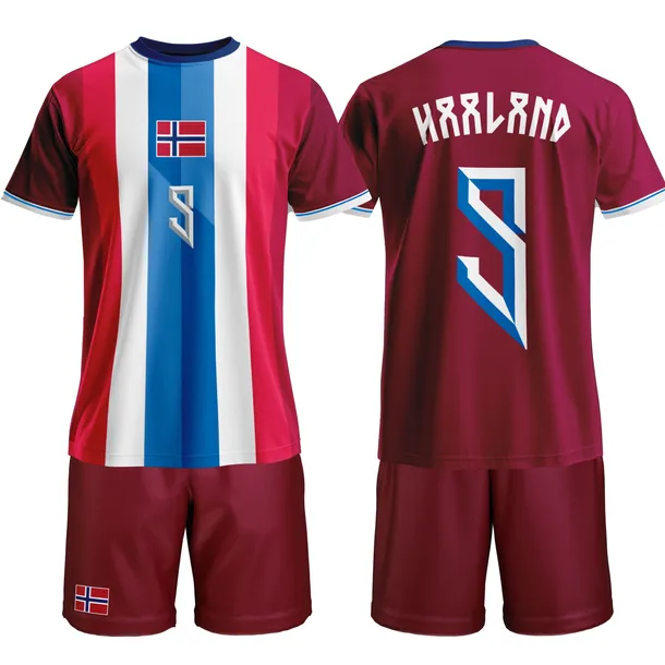 Strój piłkarski - HAALAND NORWEGIA 2025 - 116 cm