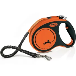 smycz-flexi-dla-psa-do-35-kg-xtreme-m-tasma-5-m-pomaranczowa