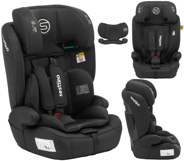 Fotelik Samochodowy 76-150cm Sesttino Rocker Pro 9-36kg Montaż Pasem
