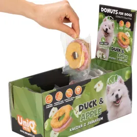 donut-kolagenowy-z-kaczka-i-jablkiem-przysmak-dla-psa-uniq-pets-10-szt