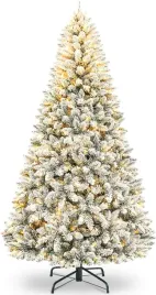 choinka-swiateczna-sztuczna-osniezona-lampki-led-180cm