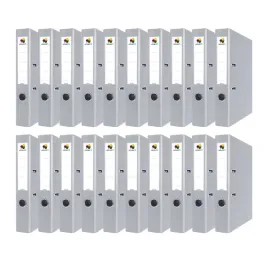 segregator-biurowy-a4-55mm-hexagon-popielaty-20-sztuk