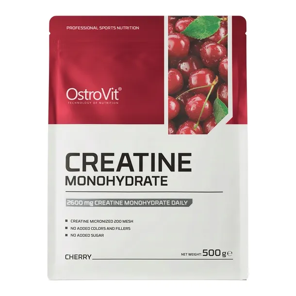 MONOHYDRAT KREATYNY KREATYNA W PROSZKU OSTROVIT CREATINE 500G SMAK WIŚNIOWY