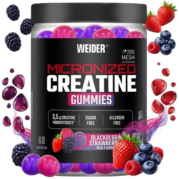 Weider Micronized Creatine Gummies 60 szt KREATYNA W ŻELKACH MONOHYDRAT