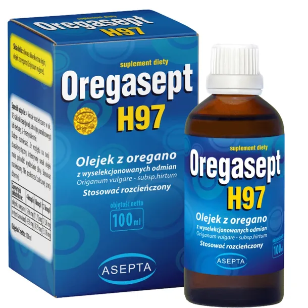 Asepta Oregasept H97 Olejek z oregano 100ml NATURALNY Układ odpornościowy