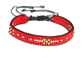 bransoletka-z-koralikow-miyuki-handmade-czerwono-zlota-5-rzedow