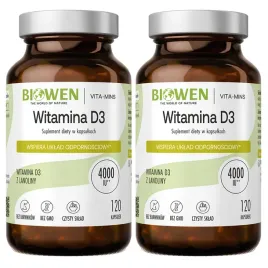 2x-biowen-witamina-d3-4000-iu-z-lanoliny-120-kaps-odpornosc-kosci-miesnie