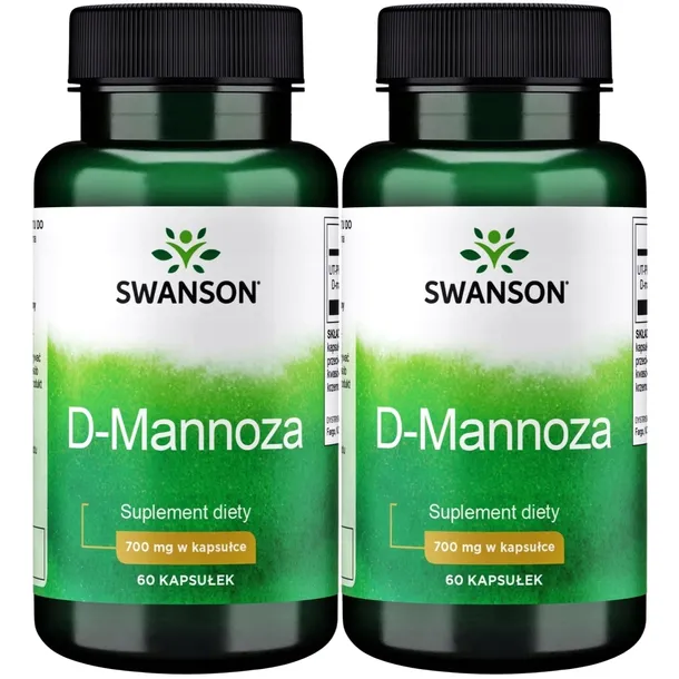 2x SWANSON D-MANNOZA zdrowy Pęcherz UKŁAD MOCZOWY 60k Wsparcie Nerki