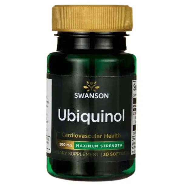 SWANSON UBIQUINOL 200 mg Ubichinol MAKSYMALNA MOC Antyoksydant SERCE