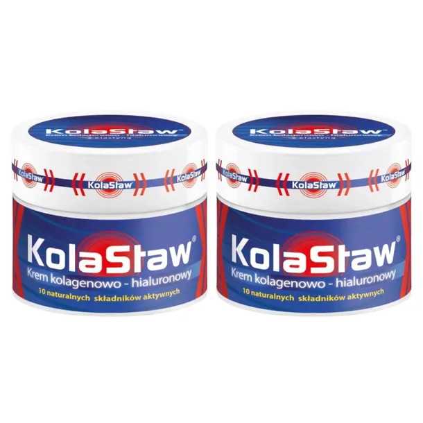 2x KolaStaw KREM KOLAGENOWO HIALURONOWY 150 ml STAWY Elastyna MASŁO SHEA
