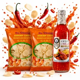 shrimp-chips-prawn-crackers-1kg-sos-chili-sweet-and-spicy-thai-dancer-735ml