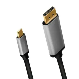 kabel-adapter-logilink-cua0100-usb-c-displayport-4k-18-m-czarno-szary