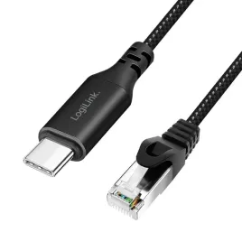kabel-adapter-logilink-cu0415-usb-c-rj45-ethernet-1-gb-s-75-m-czarno-szary