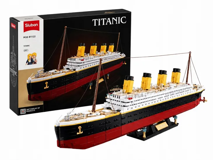 KLOCKI KONSTRUKCYJNE MEGA DUŻY TITANIC ZESTAW KLOCKÓW DO UŁOŻENIA 2401 el.