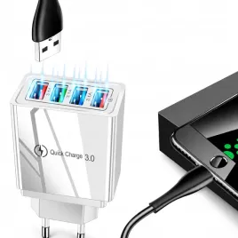 zasilacz-usb-4-porty-qc-3-0-do-smartfona-i-tabletu-szybka-ladowarka-kostka