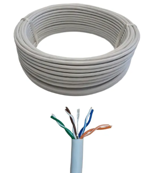 Kabel sieciowy skrętka LAN kat. 5e UTP 50m CU 100% Miedź Netrack biały