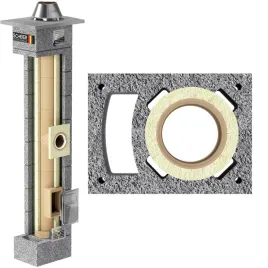 komin-systemowy-15m-fi-200-ceramiczny-system-izolowany-ocieplony-zestaw-1w