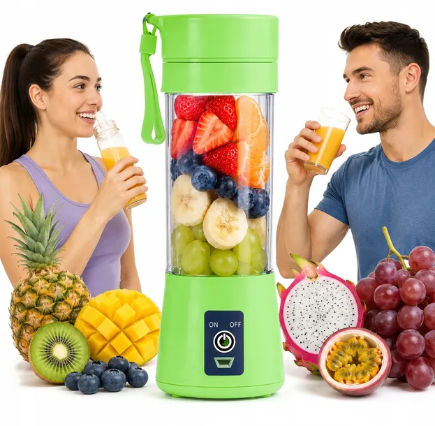 Blender Podróżny USB Mocny Smoothie Maker 400 ml do Koktajli i Shakeów