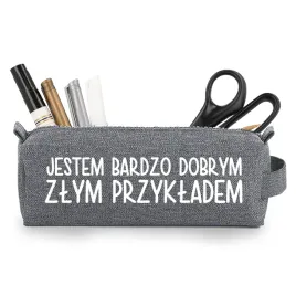 piornik-szkolny-szary-jednokomorowy-jestem-bardzo-dobrym-zlym-przykladem