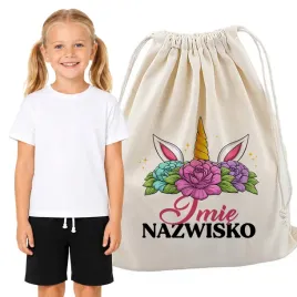 kpl-koszulka-spodenki-stroj-na-wf-104-dla-dziewczynki-imie-jednorozec-worek