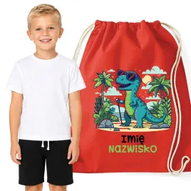 zestaw-koszulka-spodenki-stroj-na-wf-140-dla-chlopca-imie-dinosaur-worek