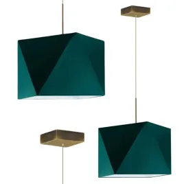 lampa-wiszaca-sufitowa-zielona-zyrandol-regulowana-led-e27-abazur-modna