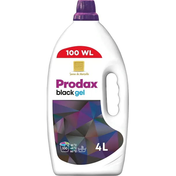 PRODAX ŻEL PRANIA CZARNEGO Z MYDŁEM MARSYLSKIM SKONCENTROWANY 4L 100PRAŃ DE