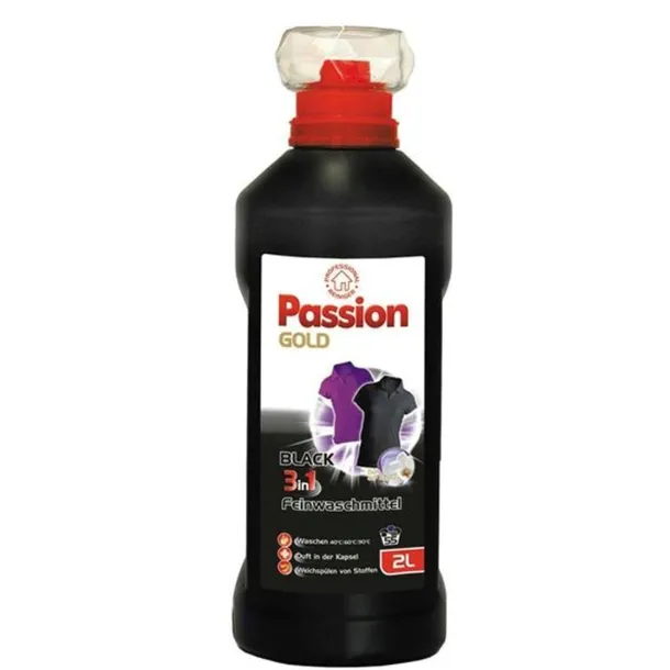 PASSION GOLD BLACK NIEMIECKI ŻEL DO PRANIA CZARNEGO BLACK 2L 55 PRAŃ