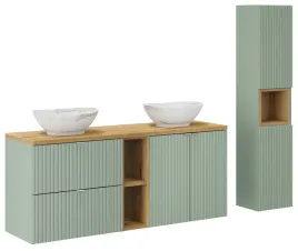 szafki-lazienkowe-z-umywalkami-pati-i-blatem-140-cm-zestaw-line-reed-green